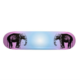 Rosa- och blåttelefantSkateboard Skateboard Bräda 21,5 Cm