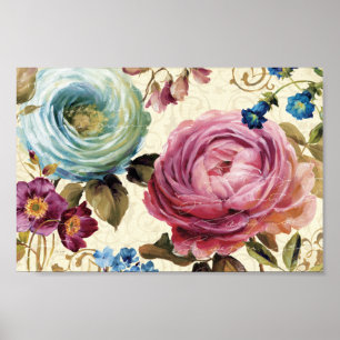 Rosa- och blåttro poster