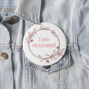 Rosa och Blommigt Vaccinerad andedräkt I Knapp