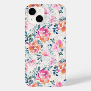 Rosa och Blommönster