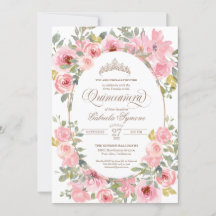 Rosa och  blommor Blommigt av vattenfärg Quinceane