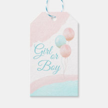 Rosa och Blue Balloons Boy eller Girl Gender Revea