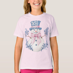 Rosa och Blue GrandMillennium Snögubbe T Shirt
