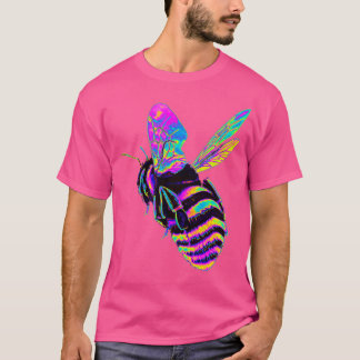Rosa och Blue Holo Humla T Shirt