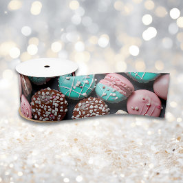 Rosa och Blue Macaron