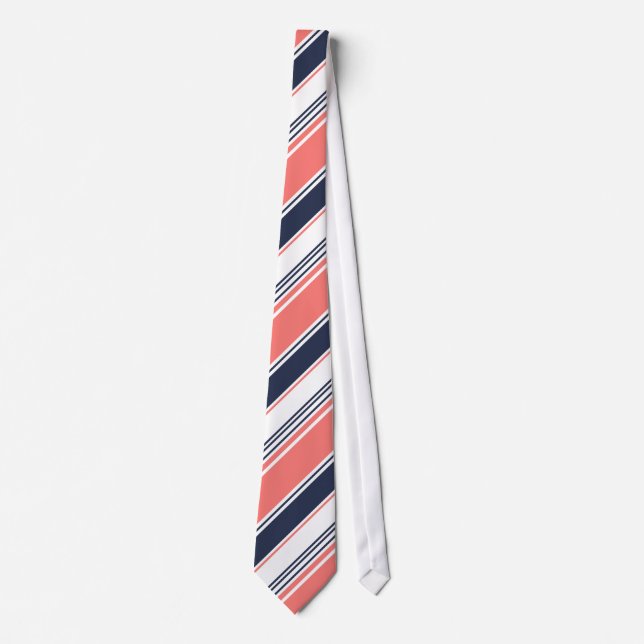 Rosa och Blue Modern Rand Slips (Framsida)