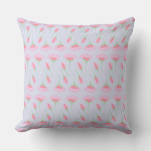 Rosa och Blue Nursery Blommigt Pillow Peace Room Kudde
