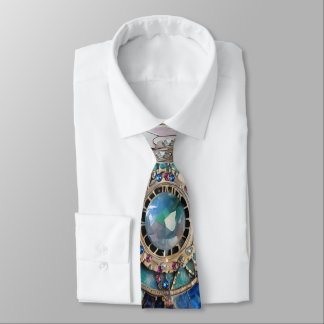 Rosa och Blue Sapphires Diamonds Pearls Mandala Slips