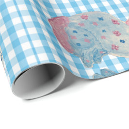 Rosa och Blue Staffordshire Hundar Presentpapper