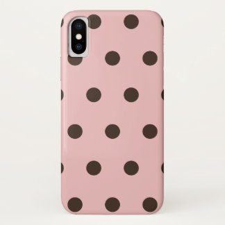 Rosa och Brown Polka dots