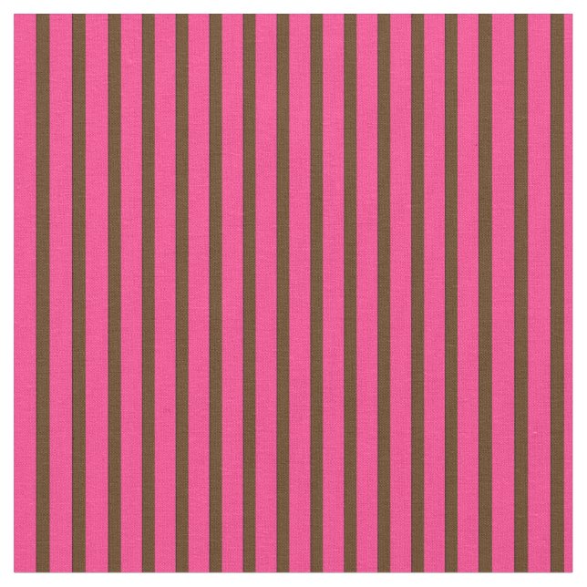 Rosa och brun 13-Stripe-struktur Tyg (Närbild)