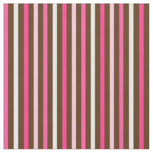 Rosa och brun 15-Stripe-struktur Tyg