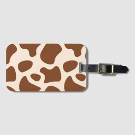 Rosa och brun cellutskrift bagagebricka