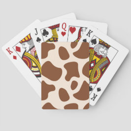 Rosa och brun cellutskrift casinokort