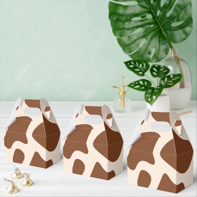 Rosa och brun cellutskrift presentaskar (Multipel)