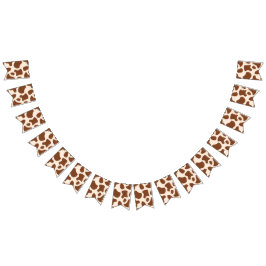 Rosa och brun cellutskrift vimplar