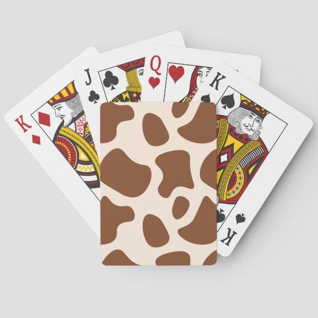 Rosa och Brun Koavtryck Casinokort (Baksidan)