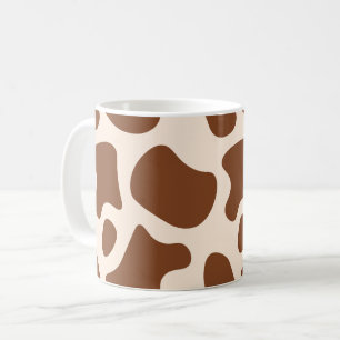 Rosa och Brun Koavtryck Kaffemugg