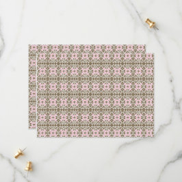 rosa och brunt mönster på vit bakgrund spara datumet