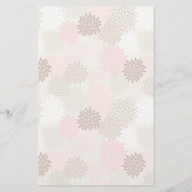 Rosa- och bruntmorsamönster brevpapper (Framsida)