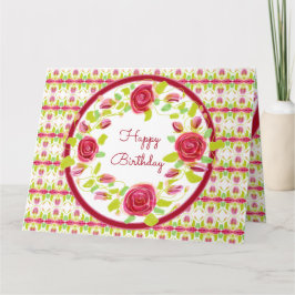 Rosa och Burgundy Kort