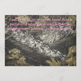 Rosa- och Camoinbjudan Inbjudningar