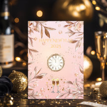 Rosa och Champagneguld Nyårsafton