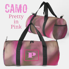 Rosa och Chic Kamouflage Monogrammad