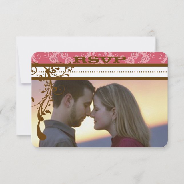 Rosa och Chocolate Brown Chandelier OSA (Framsida)