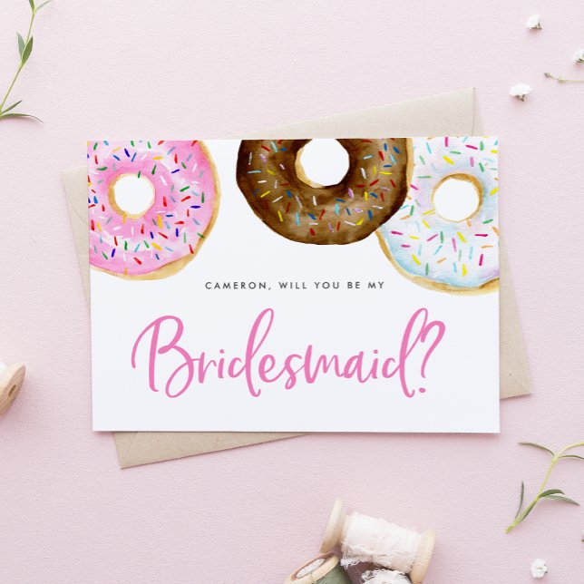 Rosa och choklad är min bridesmaid kort (Skapare uppladdad)