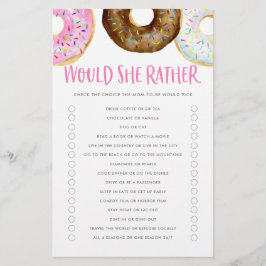 Rosa- och chokladdonuts skulle hellre spela Mamma