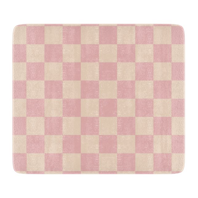 Rosa och Cream Checkerboard (Framsidan)