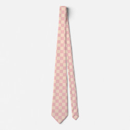 Rosa och Cream Checkerboard Slips