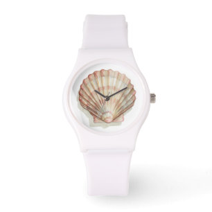 Rosa och Cream Seashell Armbandsur