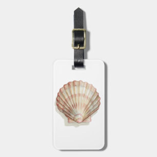 Rosa och Cream Seashell Bagagebricka