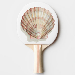 Rosa och Cream Seashell Pingisracket