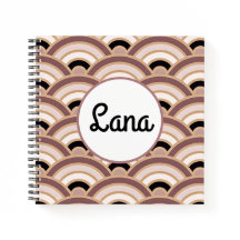 Rosa och Dusk Lila Art Deco-Anpassade