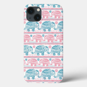 Rosa och egoisk elefant Mönster