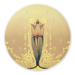 rosa och elegant i guld av tulpaner i blommigt knopp