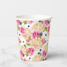 Rosa och elfenbensfärgad ros och blåbärsblommig mö