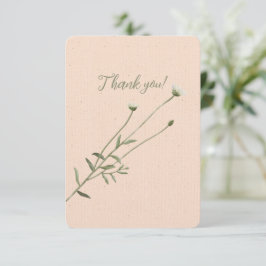  Rosa och en enda Daisy Tack Kort