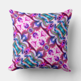 Rosa och färgad relation med stil av råglas kudde