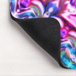 Rosa och färgad relation med stil av råglas musmatta