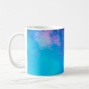 Rosa och Färgad Rökning med blå Zazzle_Growshop Kaffemugg
