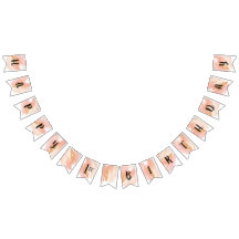 Rosa och Flagga för födelsedagen i Guld