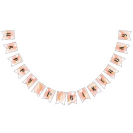 Rosa och Flagga för födelsedagen i Guld