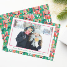 Rosa och foto för Nutcracker-Grönten under jul