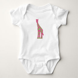 Rosa och giraff t shirt
