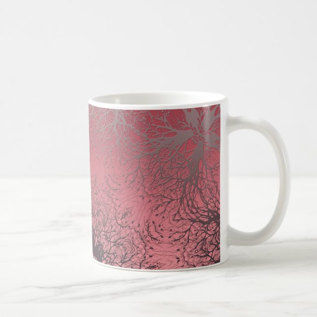 rosa och grå kaffemugg (Höger)