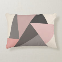 Rosa och Grå Mid-century Modern Geometrisk